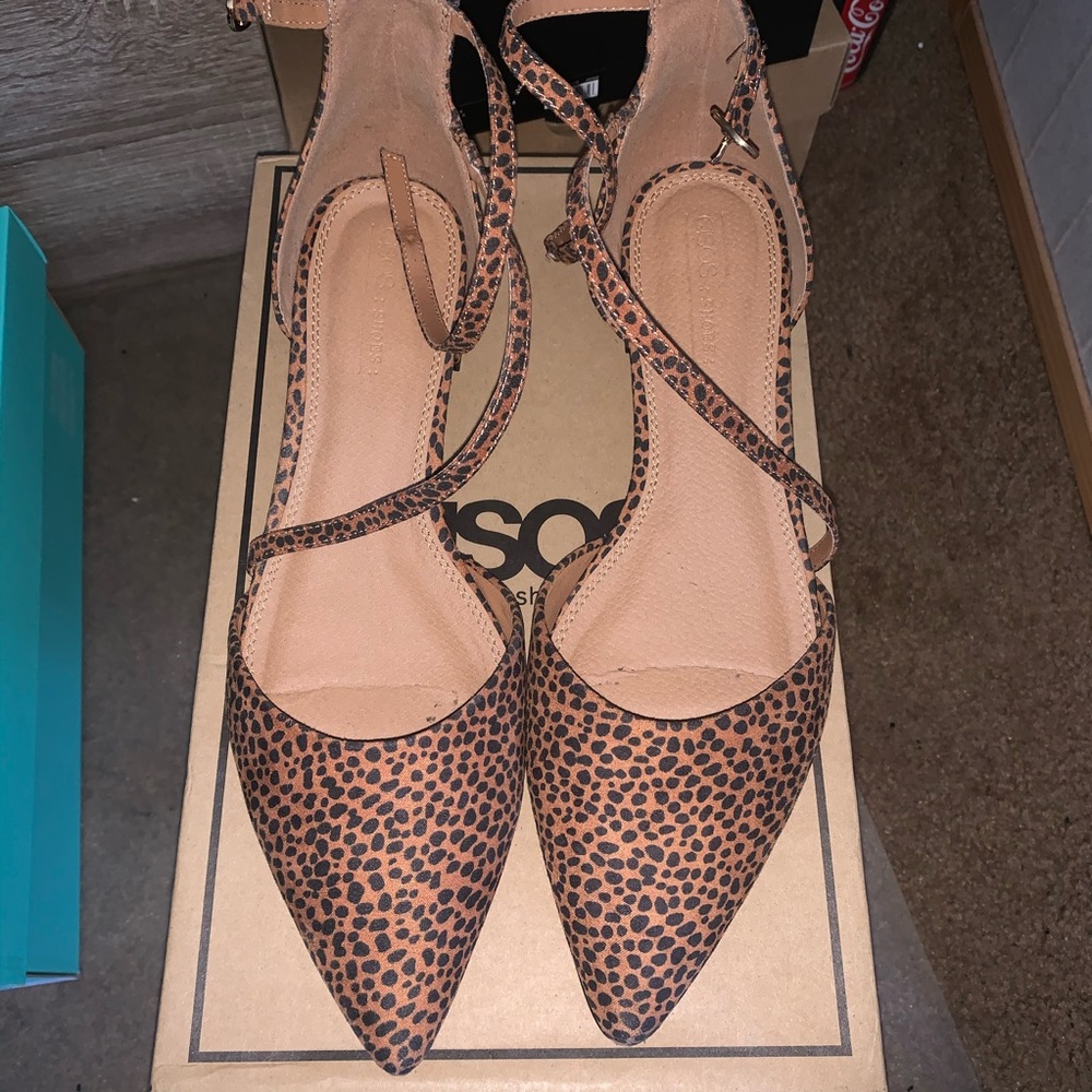 ASOS Pointed Cheetah Ballet Flats 9